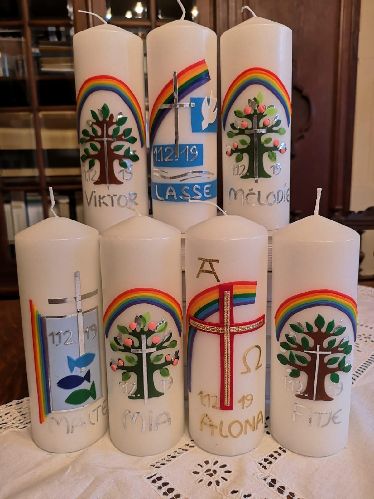 Taufkerzen | Foto: Astrid Weigel Taufkerzen | Foto: Astrid Weigel