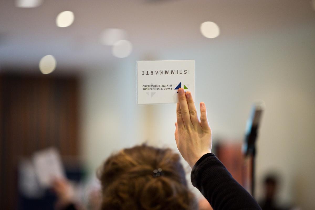 Abstimmung mit Stimmkarte